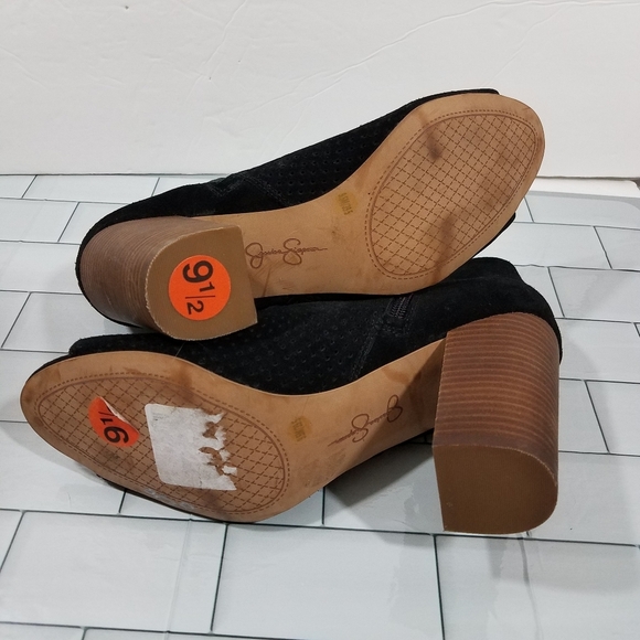 Jessica Simpson Black Open Toe Bootie 9.5 Nwot - Picture 9 of 16